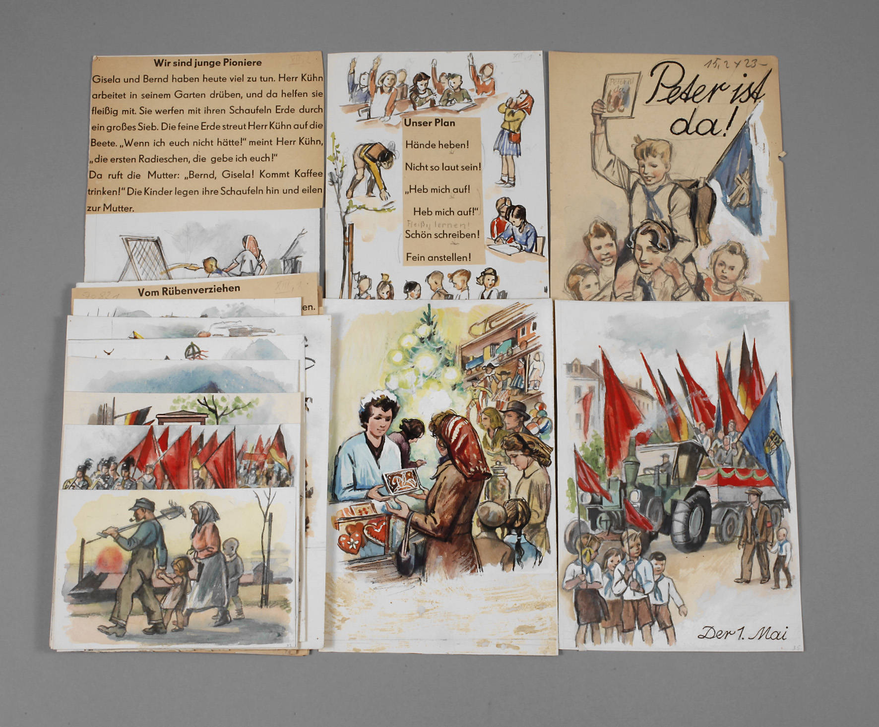 Illustrationen für Kinderbuch ”Peter ist da!”