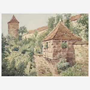 J. Klassert, ”Alte Stadtmauer in Rothenburg”