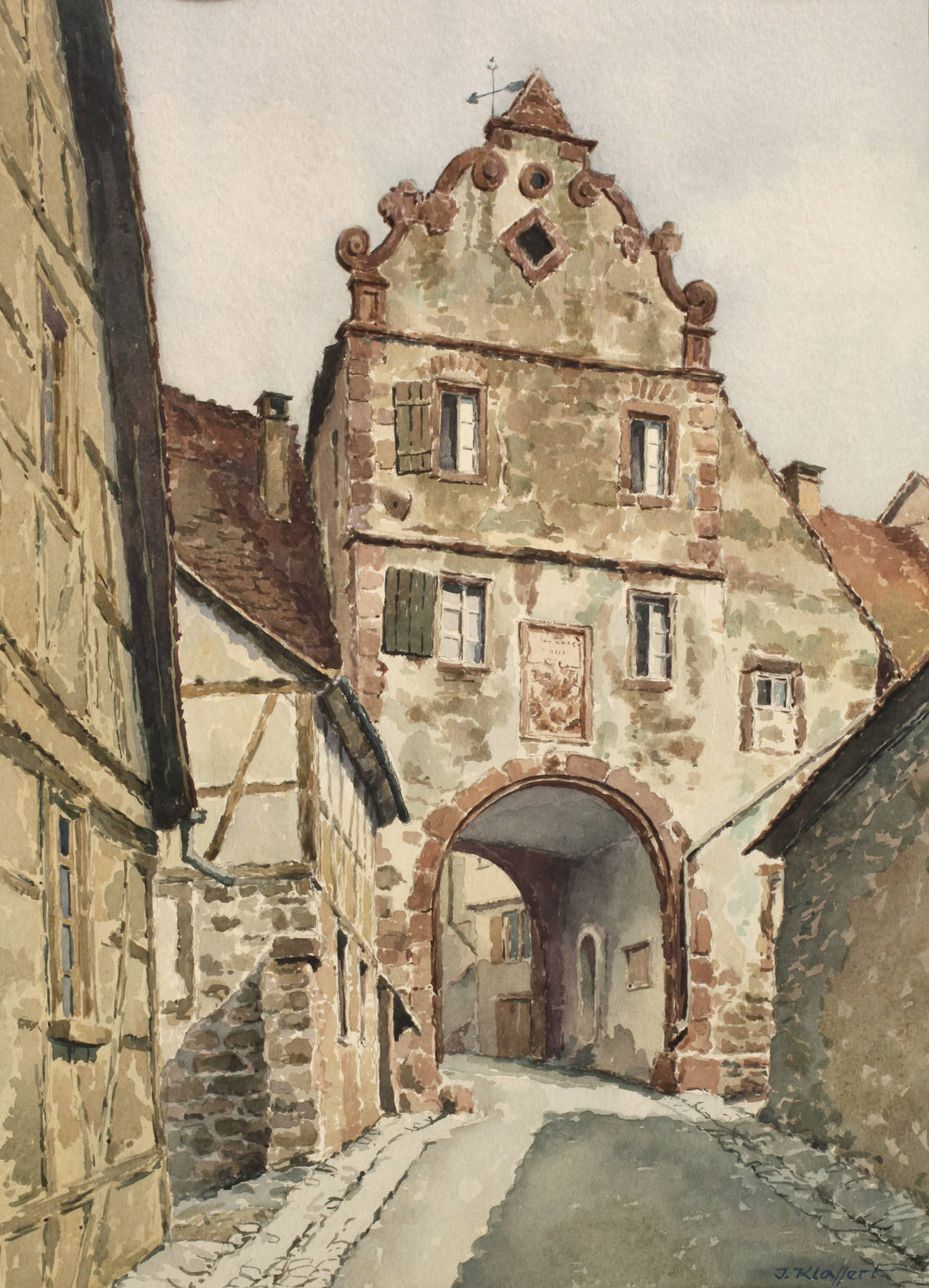 J. Klassert, J., ”Stadttor in Forchtenberg”