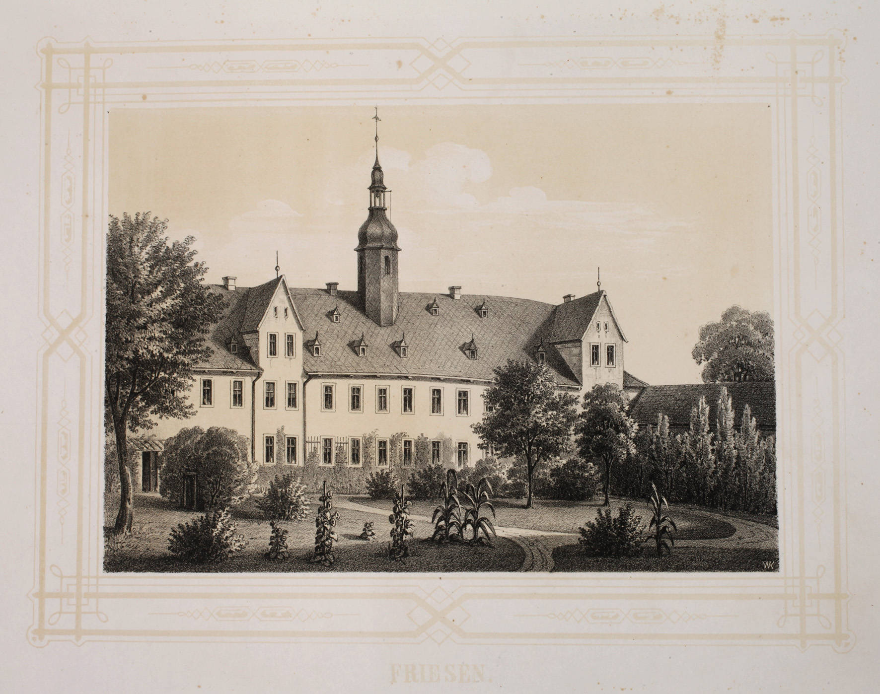 Ansicht des Herrenhauses von Friesen