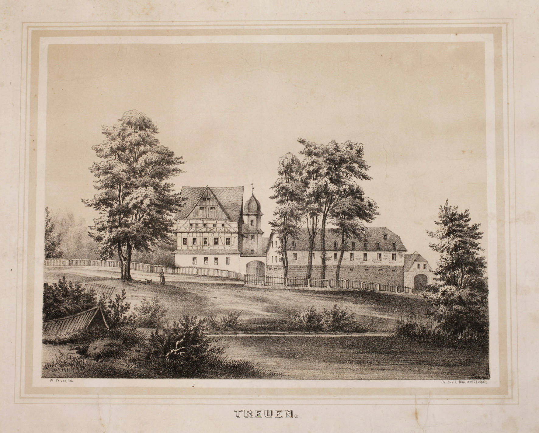 Ansicht des Herrenhauses von Treuen