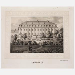 Blick auf Schloss Leubnitz