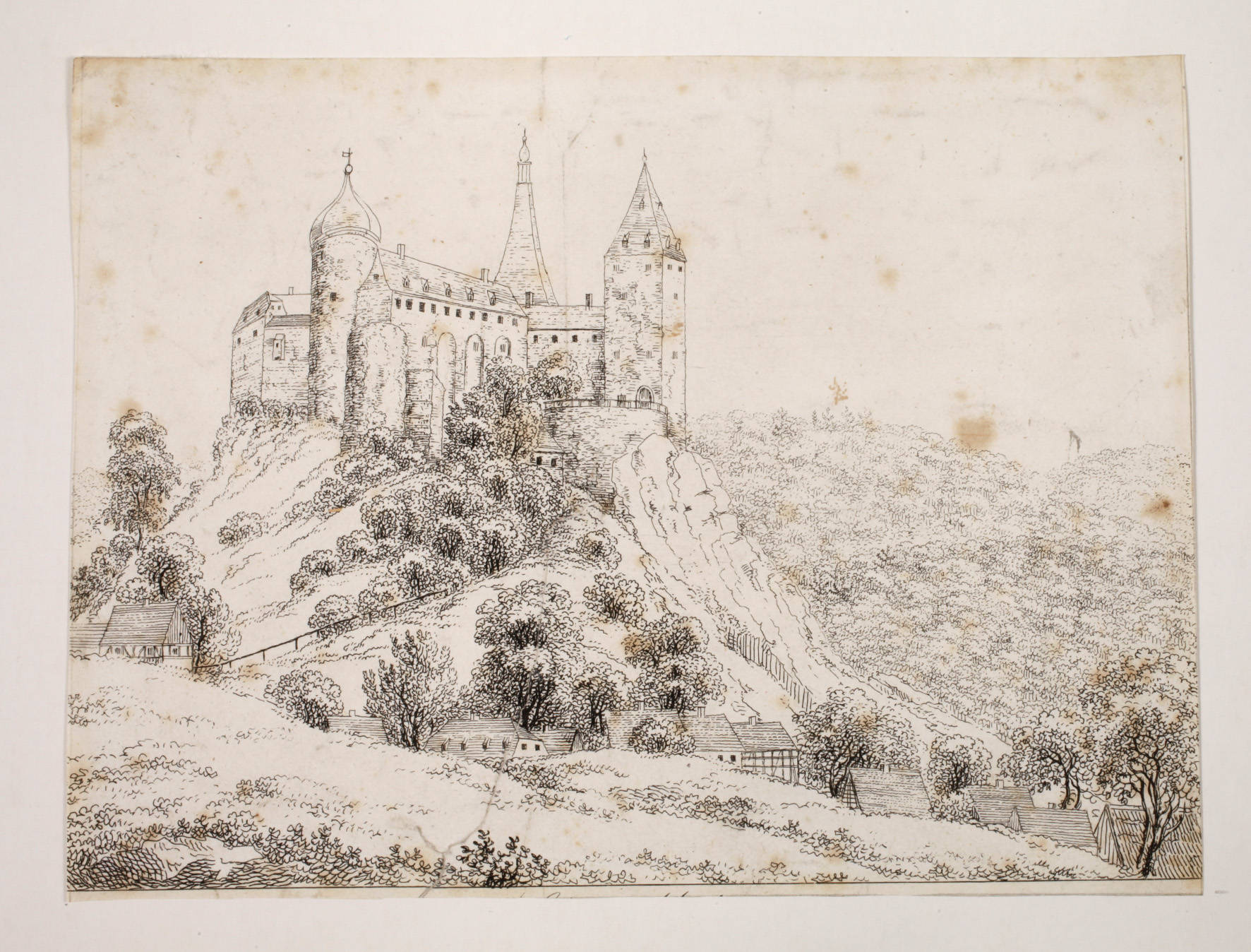 Ansicht von Burg Mylau