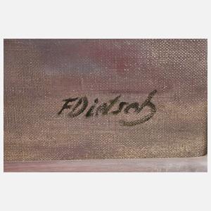 Friedrich Dietsch, Sonnenblumen mit Kapuzinerkresse