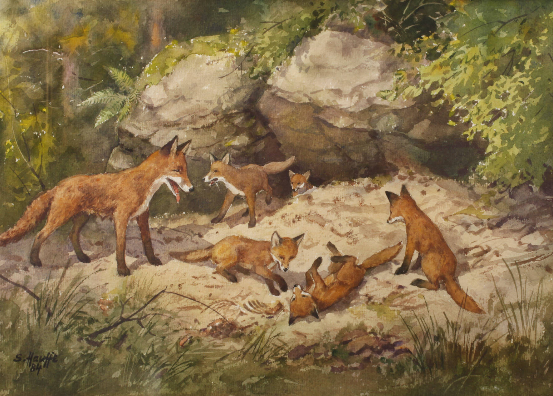 Siegfried Hauffe, Fuchsfamilie
