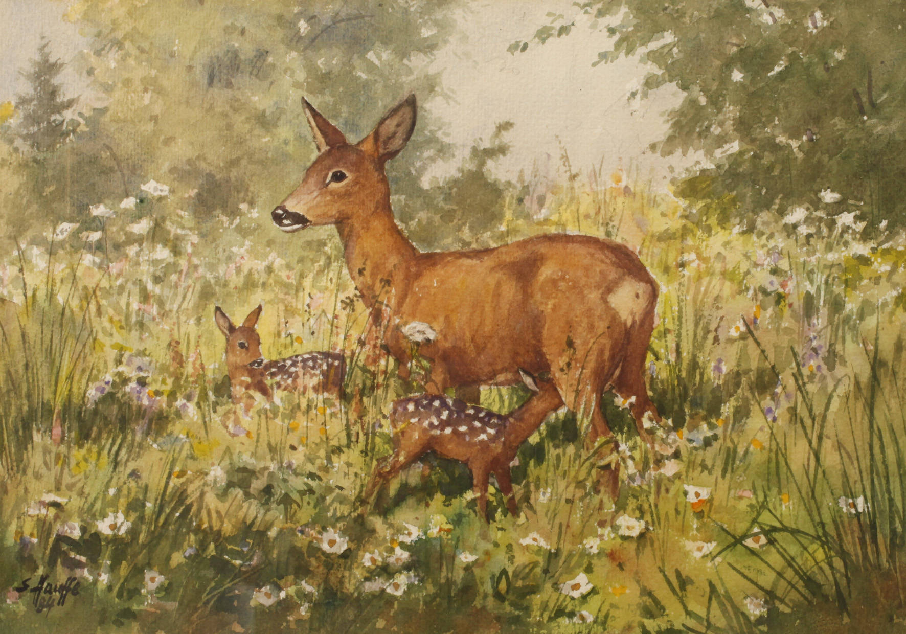 Siegfried Hauffe, Reh mit Riken