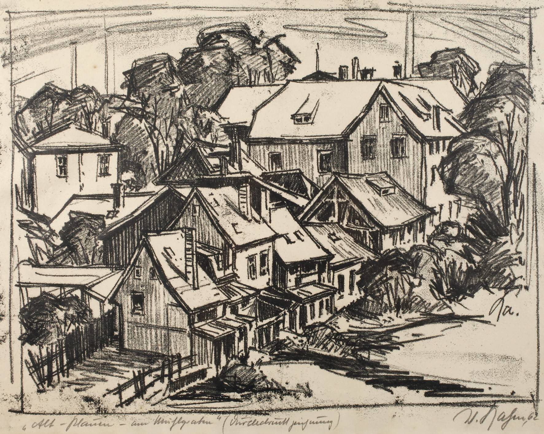 Walter Rahm ”Alt-Plauen – Am Mühlgraben”