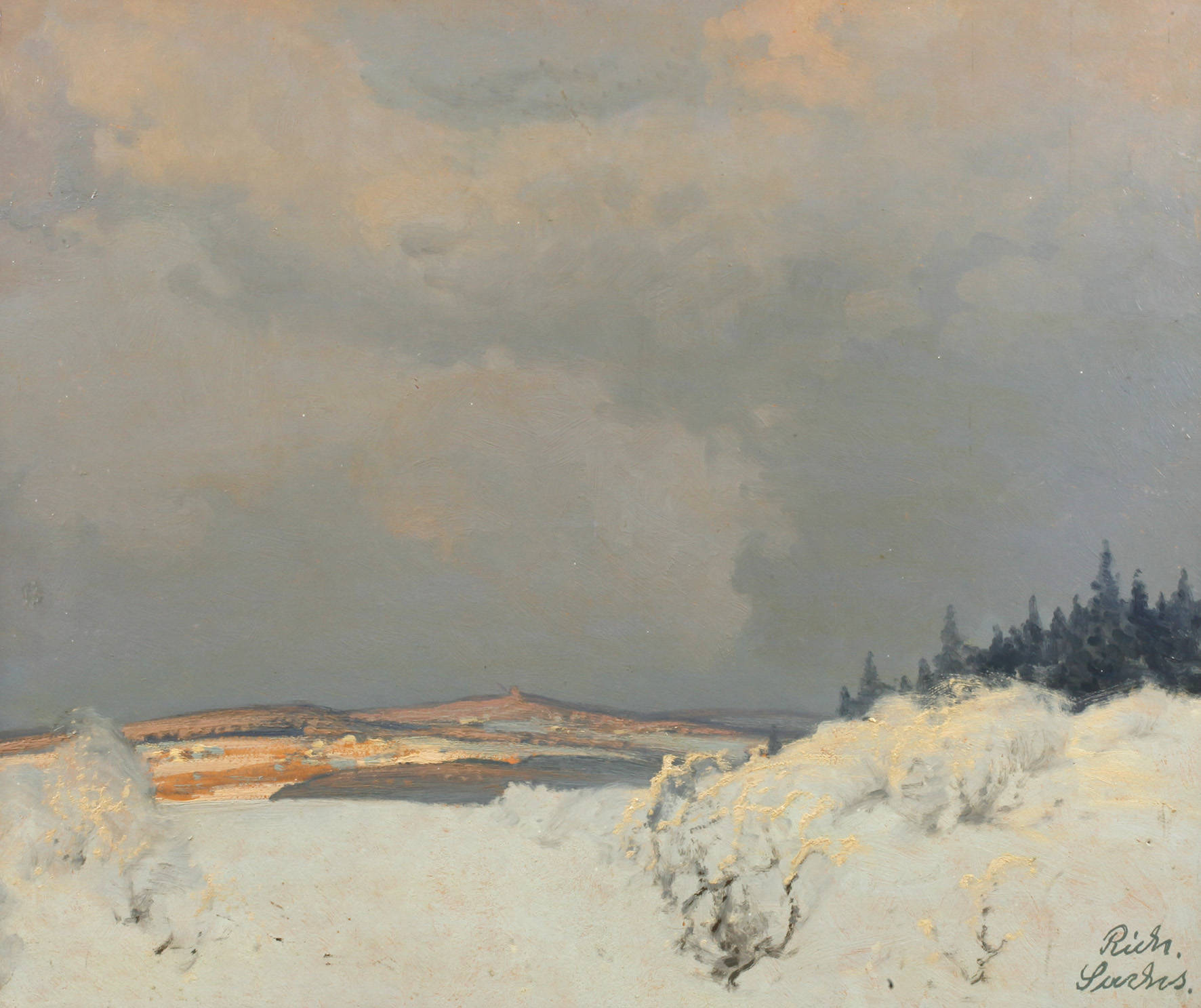 Richard Sachs, ”Blick auf den Kemmler b. Plauen”