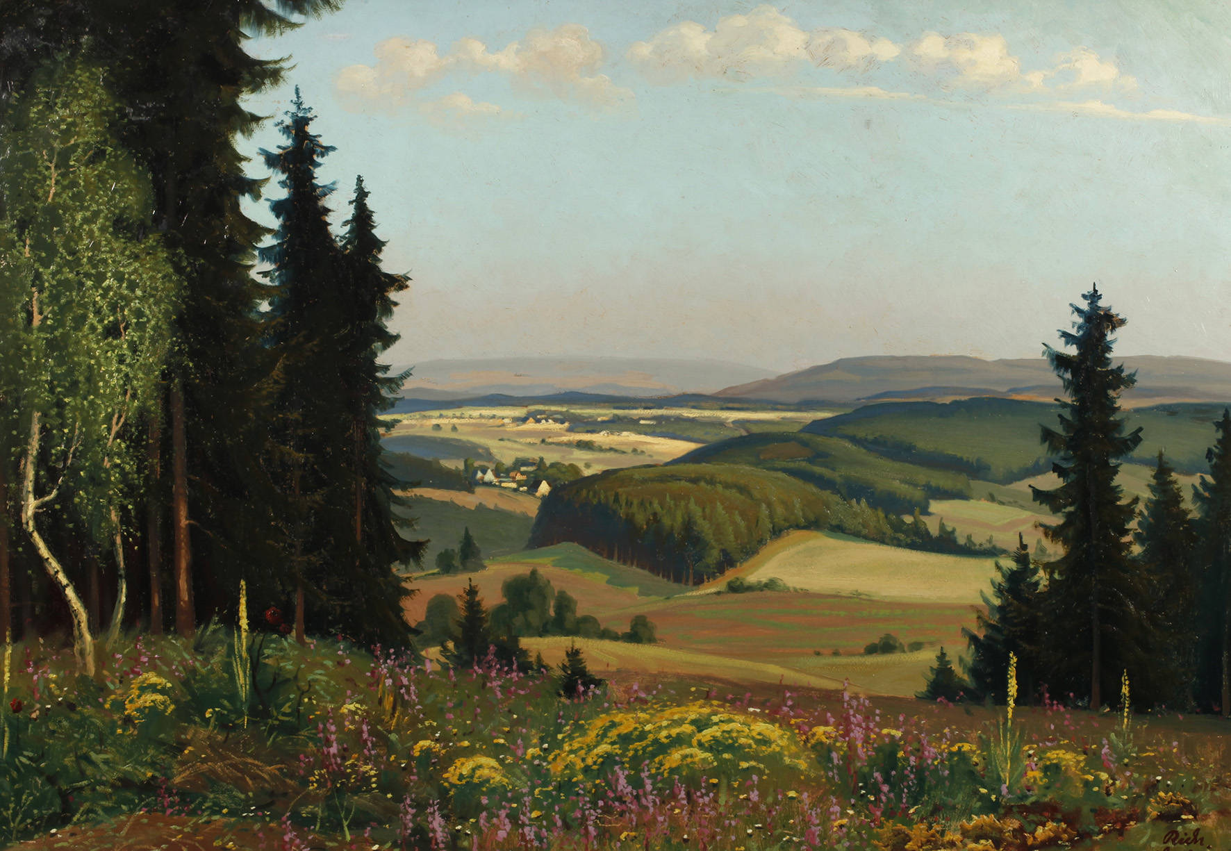 Richard Sachs, Blick ins Vogtland