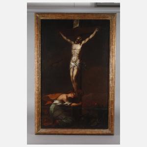 Trauernde Maria Magdalena am Kreuz Jesu