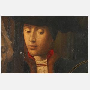 ”Der heilige Eligius in der Goldschmiedewerkstatt”