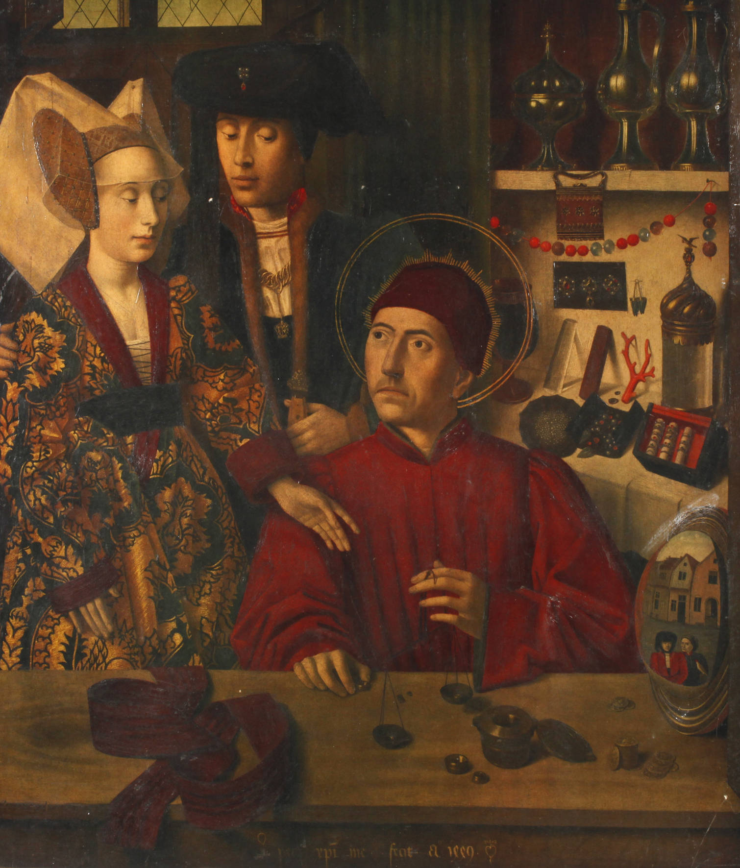 ”Der heilige Eligius in der Goldschmiedewerkstatt”