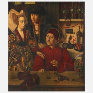 ”Der heilige Eligius in der Goldschmiedewerkstatt”