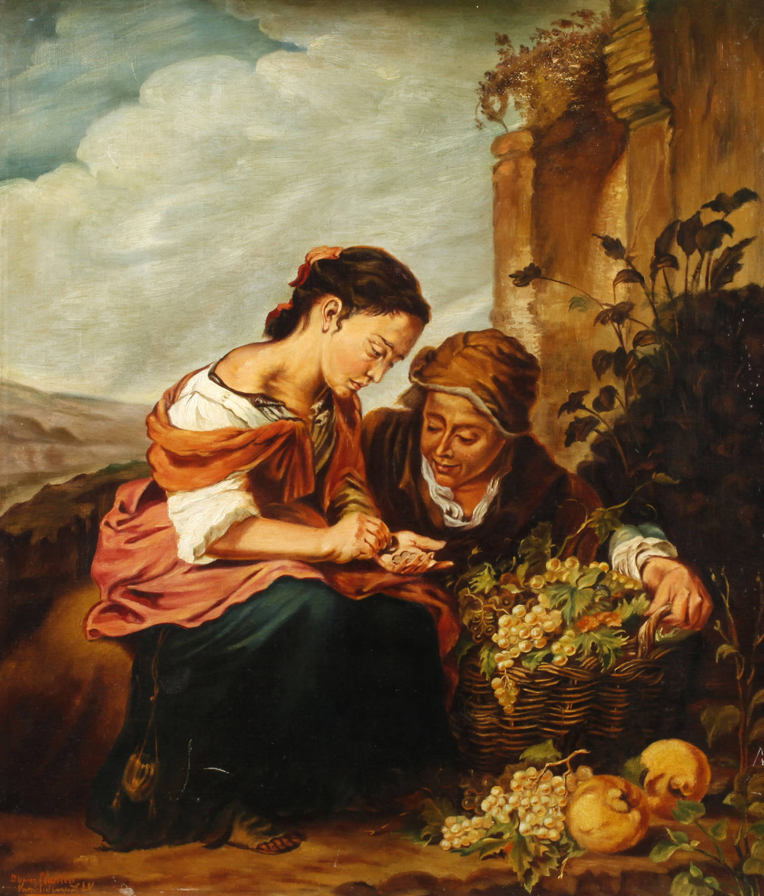 ”Die Geld zählenden Obstverkäufer” nach Murillo