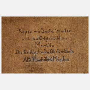 Berta Winter, ”Die Geld zählenden Obstverkäufer” nach Murillo