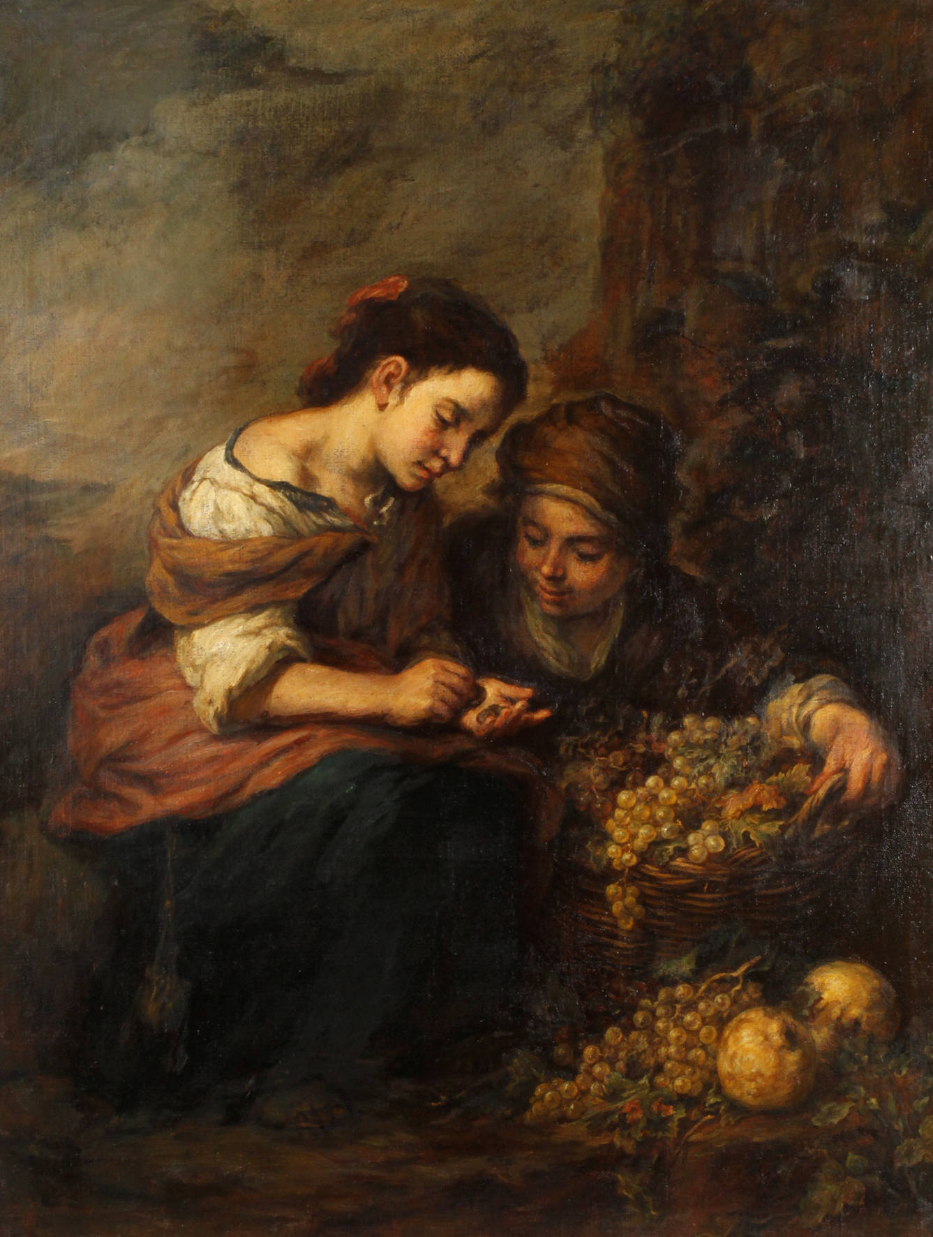 Berta Winter, ”Die Geld zählenden Obstverkäufer” nach Murillo