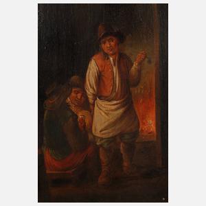 Gesellschaft am Kamin