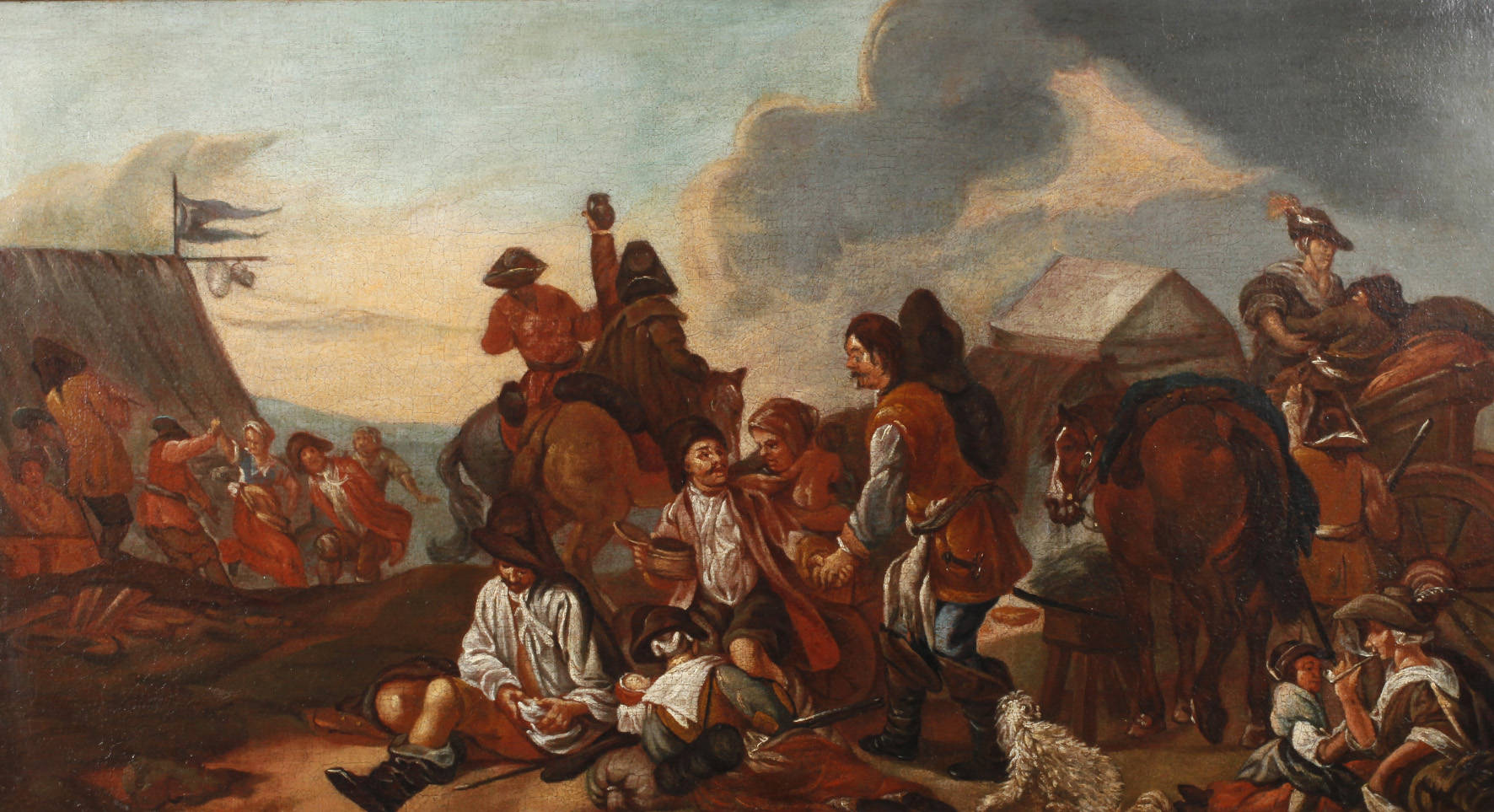 Landsknechtsszene, Barock