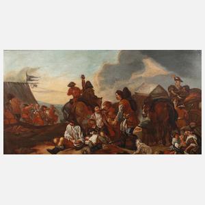 Landsknechtsszene, Barock