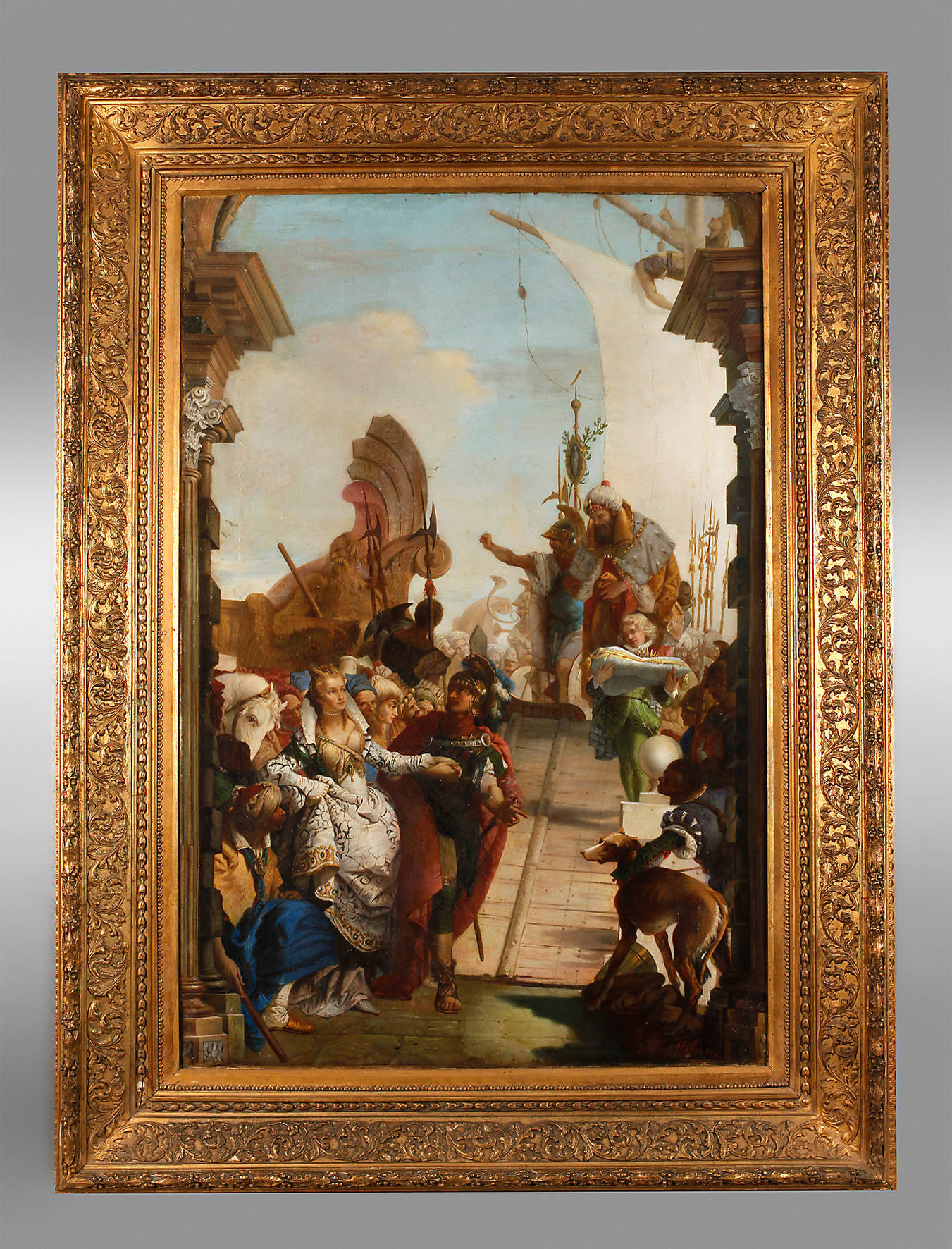 ”Die Begegnung von Antonius und Kleopatra!” nach Tiepolo