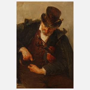 Prof. Friedrich von Keller, Straßenmusikant