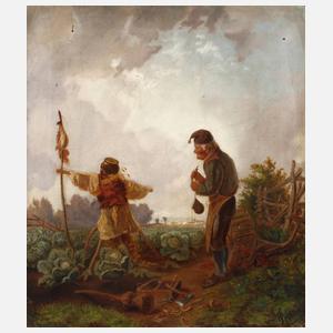 Praun, Die Vogelscheuche im Kohlfeld