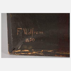 F. Wolfram, Herrenportrait Biedermeier