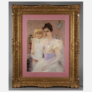 José Gallegos y Arnosa, Adlige mit Kind