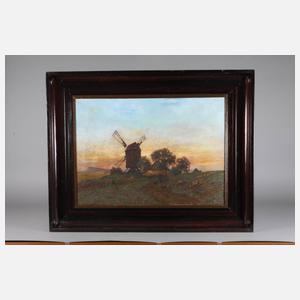 Liska Schroeder, Windmühle in Abendlandschaft