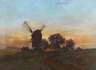 Liska Schroeder, Windmühle in Abendlandschaft