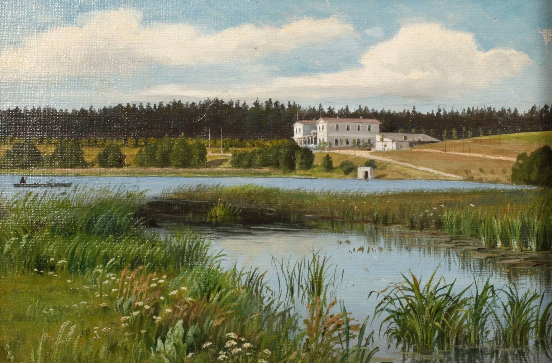 Henry Muttray, attr., Gutshaus bei Oletzko