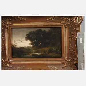 Dietrich Langko, attr., Abend am Weiher