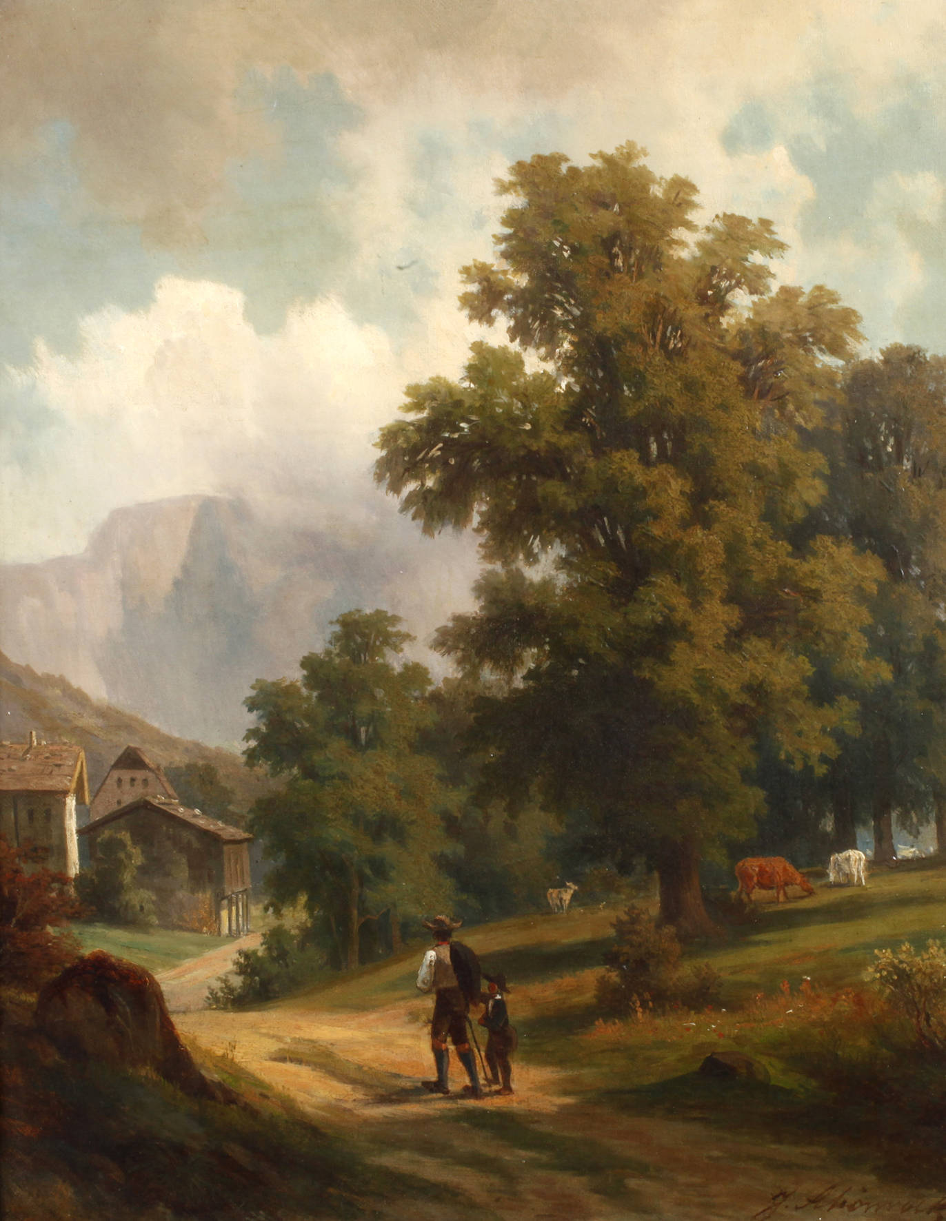 Julius Schönrock, ”Partie aus Berchtesgaden”