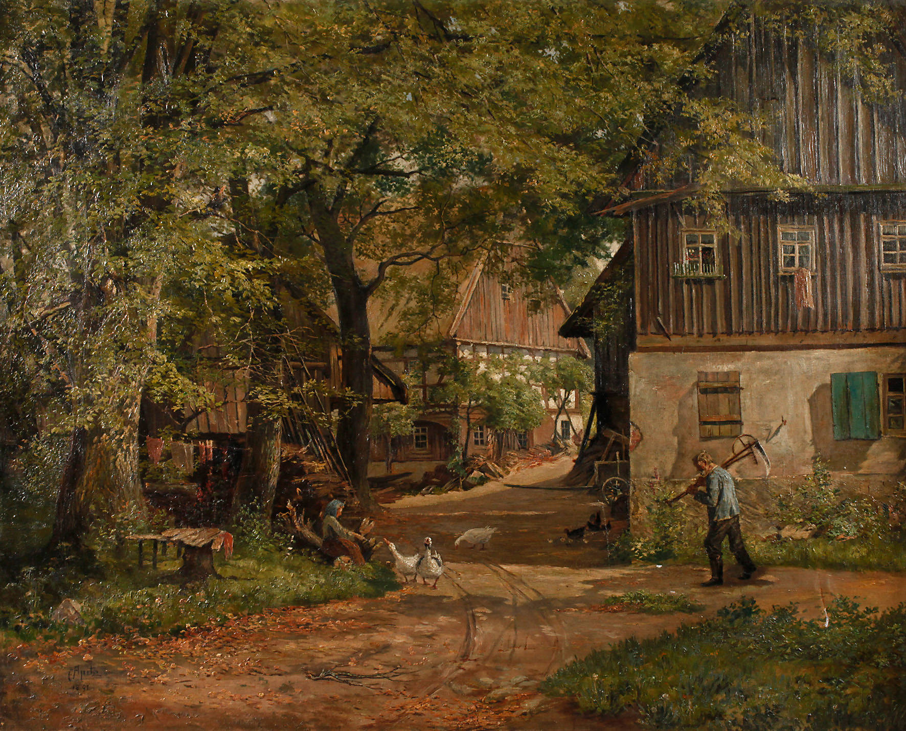 Curt Apitz, Bauernhofidyll