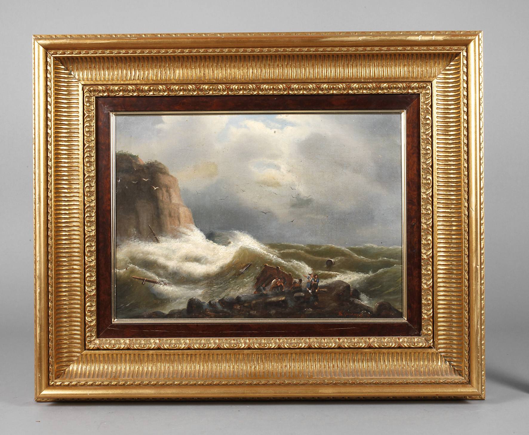 Theodor Genenger, Rettung Schiffbrüchiger aus stürmischer See