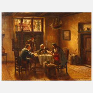 Gesellige Runde im holländischen Kaufmannskontor