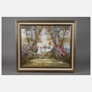 Rahnavard Madjid, ”Im Gartencafe”