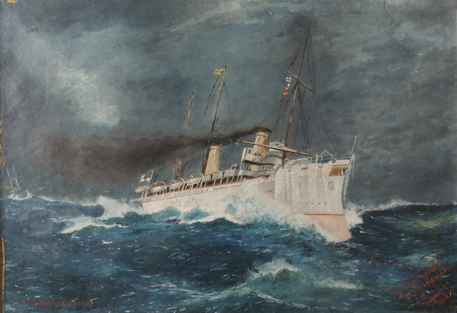 Walter Ahlswede, Schiffsbild ”SMS Hohenzollern”