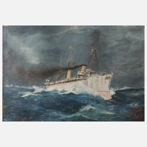 Walter Ahlswede, Schiffsbild ”SMS Hohenzollern”