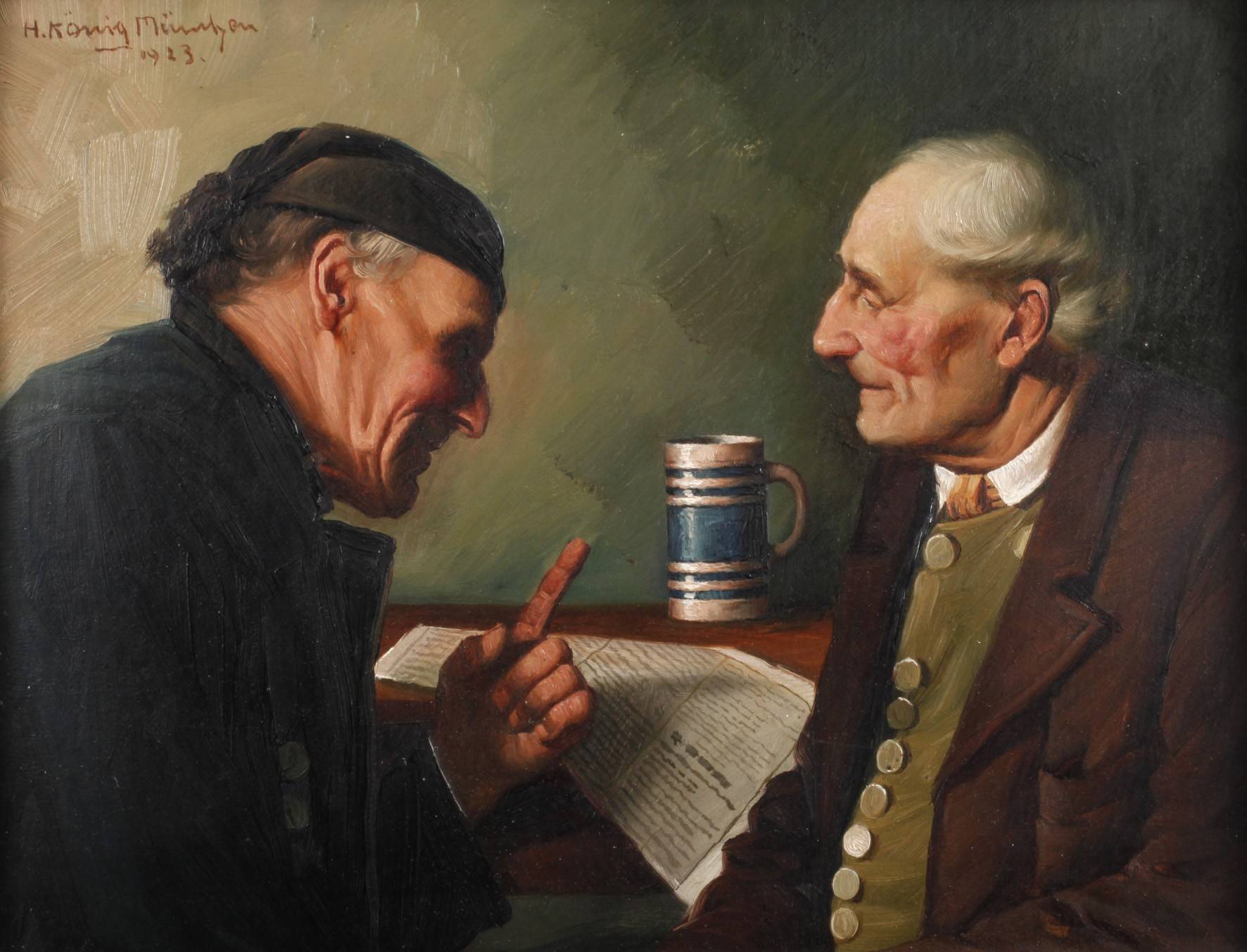 Hein König, Die Neuigkeit aus der Zeitung