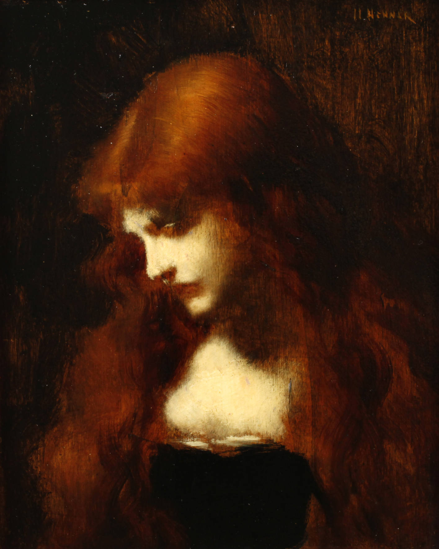 Jean Jacques Henner, Damenportrait