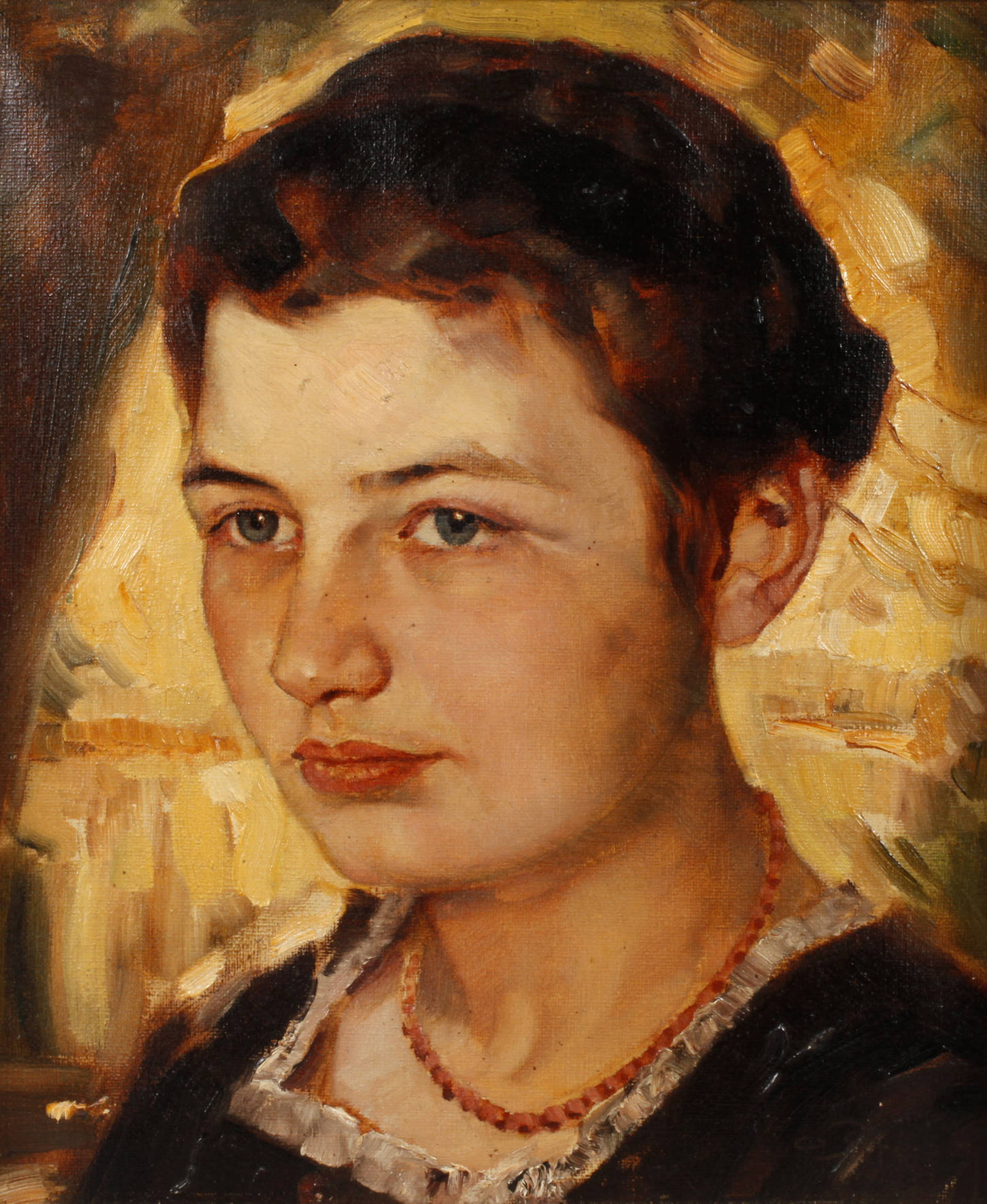 Otto Priebe, ”Pommersches Bauernmädel”