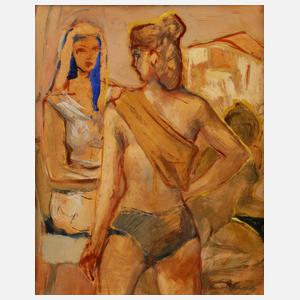 Prof. Ugo Claus attr., Am Strand