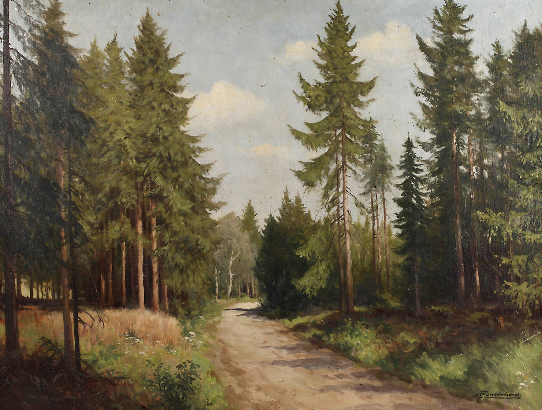 Ernst Frommhold, Sommerlicher Waldweg