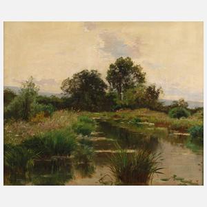 Edmond Marie Petitjean, Sommerliche Teichlandschaft