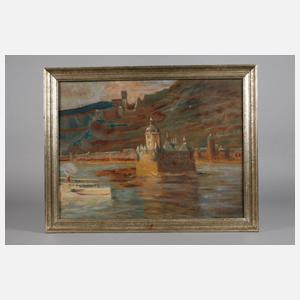 Rheinansicht mit der Burg Pfalzgrafenstein