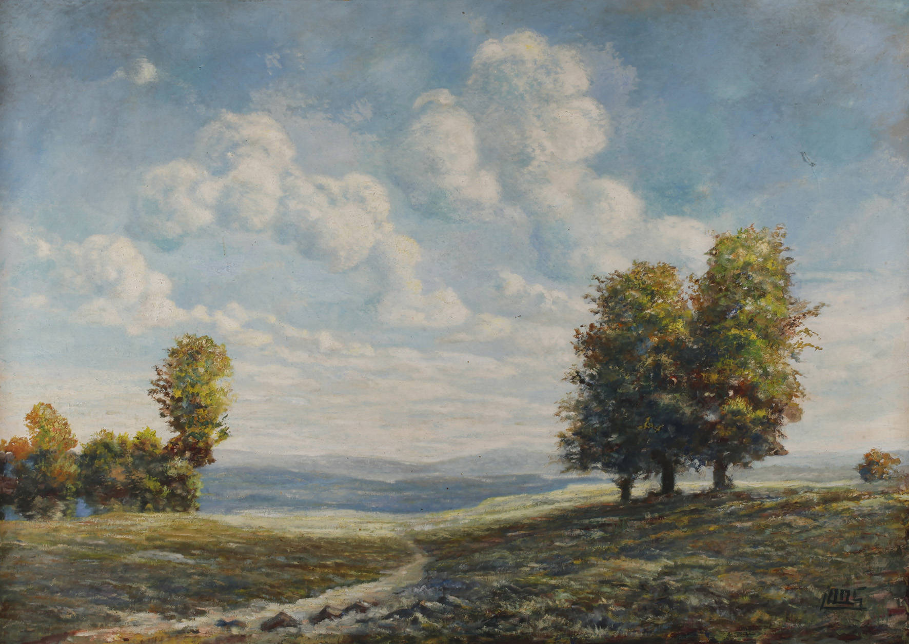 Hannes Loos, attr., Sommerlandschaft
