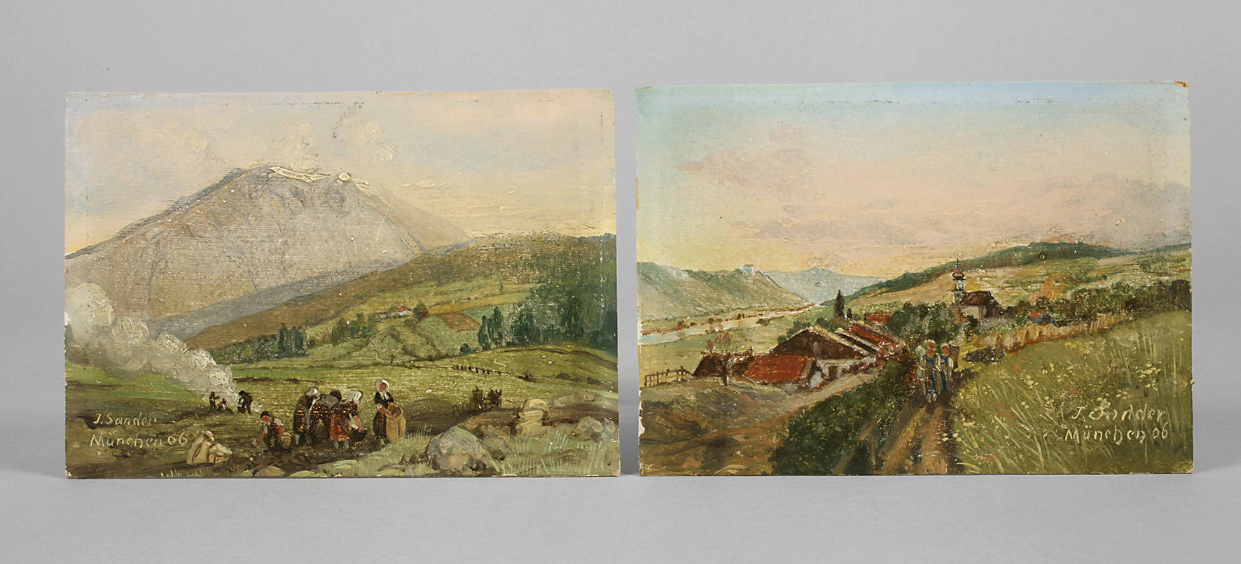 J. Sander, Zwei Szenen aus dem Münchner Umland