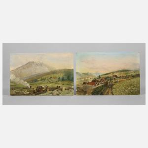 J. Sander, Zwei Szenen aus dem Münchner Umland