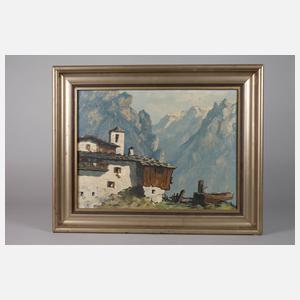 Georg Hösch, Bergbauernhof in den Alpen